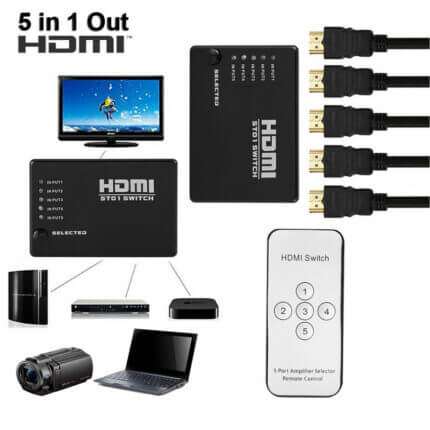 Splitter HDMI 5 Salidas c/ Control