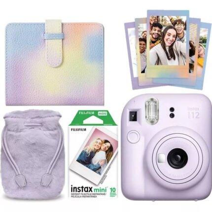 Combo de Camara Fujifilm Instax Mini 12 Violeta